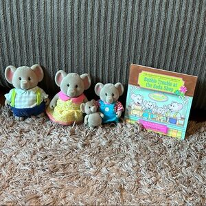 Woodzeez Elephant Family Set with Book
